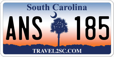 SC license plate ANS185