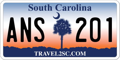SC license plate ANS201