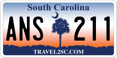 SC license plate ANS211