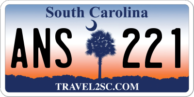 SC license plate ANS221