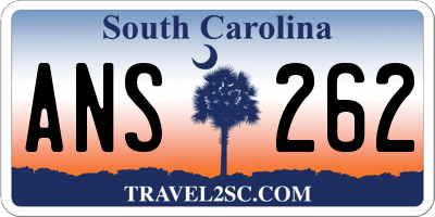 SC license plate ANS262