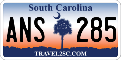 SC license plate ANS285