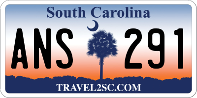 SC license plate ANS291