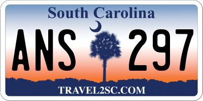 SC license plate ANS297