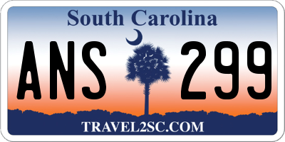 SC license plate ANS299