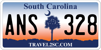 SC license plate ANS328