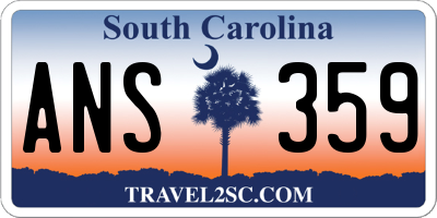 SC license plate ANS359