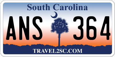 SC license plate ANS364