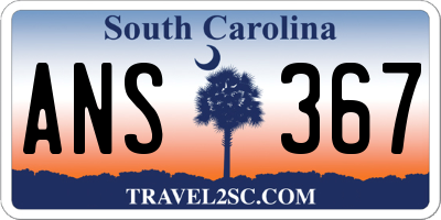 SC license plate ANS367
