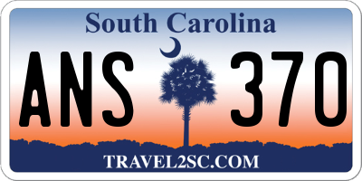 SC license plate ANS370