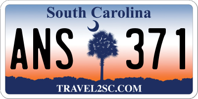 SC license plate ANS371