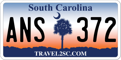 SC license plate ANS372