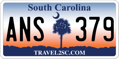 SC license plate ANS379
