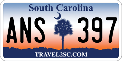 SC license plate ANS397