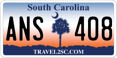 SC license plate ANS408