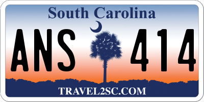 SC license plate ANS414