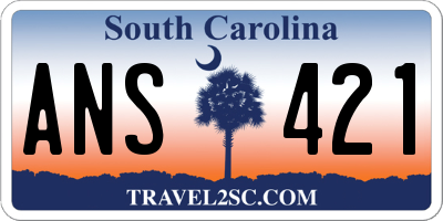 SC license plate ANS421