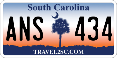 SC license plate ANS434
