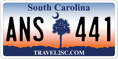 SC license plate ANS441