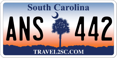 SC license plate ANS442