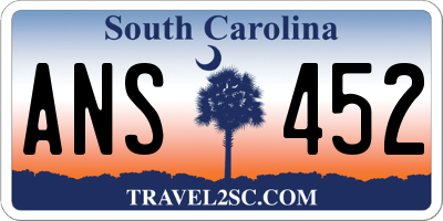 SC license plate ANS452