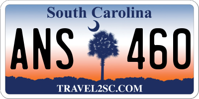 SC license plate ANS460
