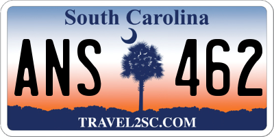 SC license plate ANS462