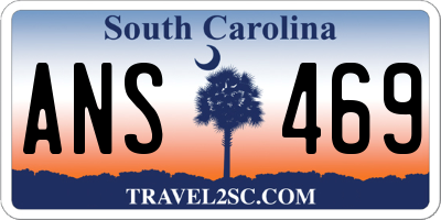 SC license plate ANS469