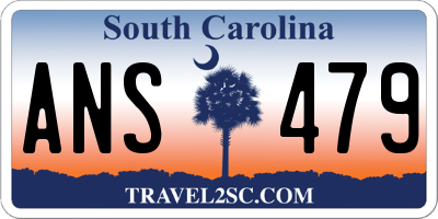 SC license plate ANS479