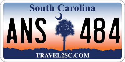 SC license plate ANS484