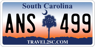 SC license plate ANS499