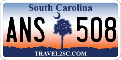 SC license plate ANS508