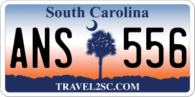 SC license plate ANS556
