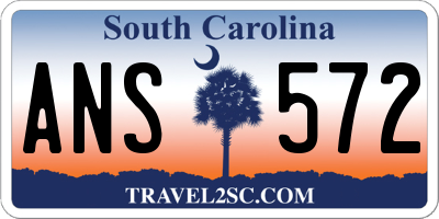 SC license plate ANS572
