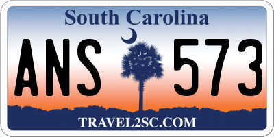 SC license plate ANS573
