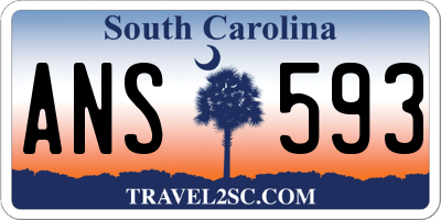 SC license plate ANS593