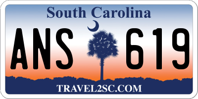 SC license plate ANS619