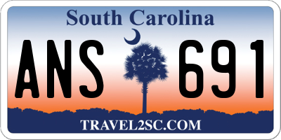SC license plate ANS691