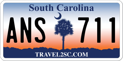 SC license plate ANS711
