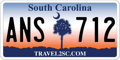 SC license plate ANS712