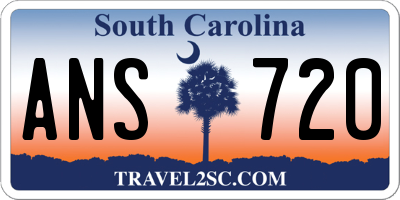 SC license plate ANS720