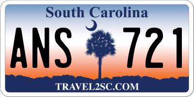 SC license plate ANS721