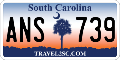 SC license plate ANS739