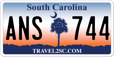 SC license plate ANS744