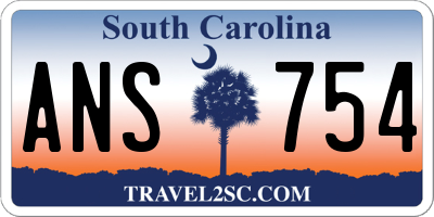 SC license plate ANS754
