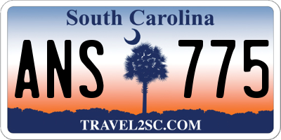 SC license plate ANS775