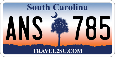 SC license plate ANS785