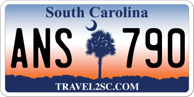 SC license plate ANS790