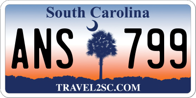 SC license plate ANS799
