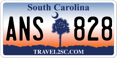 SC license plate ANS828